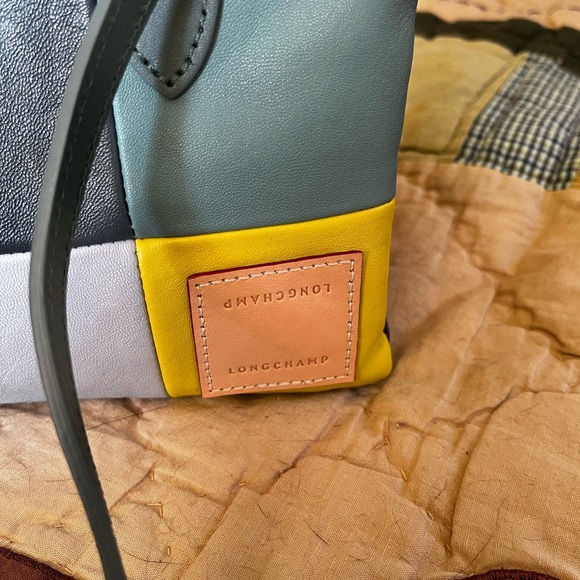 Longchamp Leather Crossbody Bag With Multi Colored Patches - Picture 2 of 16
